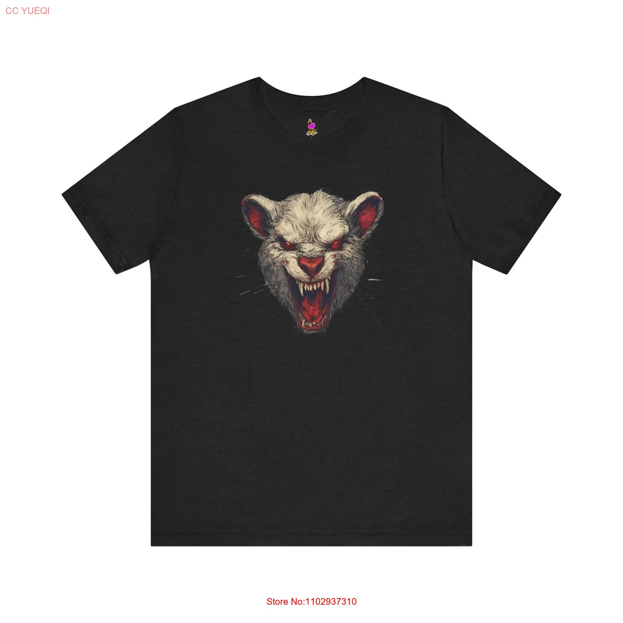 Винтажная футболка в стиле ужасов DEAD RABID RATS Sick Infected Mutant Red Eye Rodent Bloody Retro 80s 90s