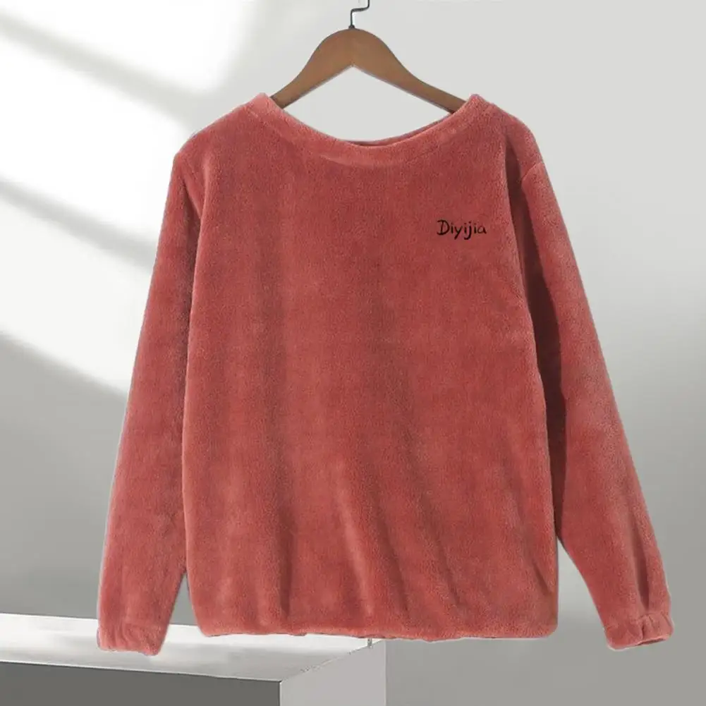 

Soft Women Men Winter Top Sleepwear Women Men Top Soft Friendly to Skin Winter Sleeping Top Keep Warm