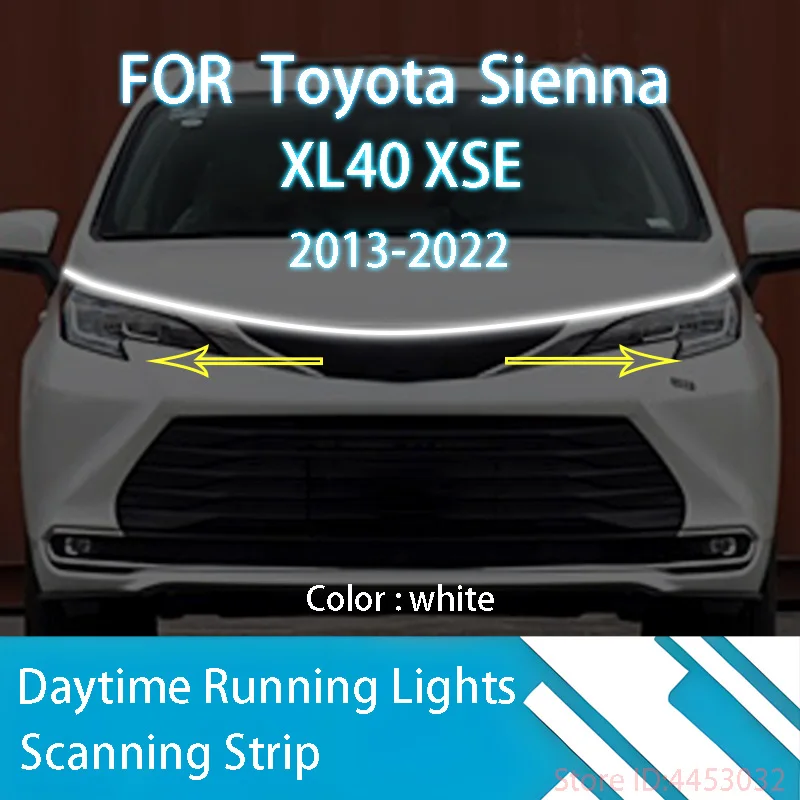 

Для Toyota Sienna 2013-2022, улучшенная лампа для дневных ходовых огней, диагностика запуска автомобиля, направляющая для дневных ходовых огней 12 В