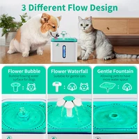 2 5l automatic pet water dispenser silent easy to clean pet water feeder usb plastic material silicone pad pets accessories a