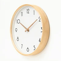 big solid wood wall clock watch modern silent clocks living room simple white clock kitchen relogio de parede home decor gift