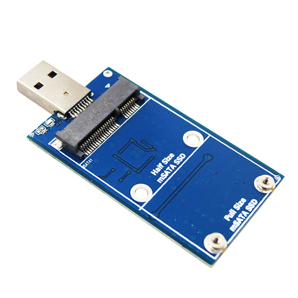MSATA To USB 3.0 SSD Enclosure External HDD Hard Disk Box 6Gbps USB 3.0 to mSATA Converter Adapter for 30*30/50 MSATA SSD images - 6