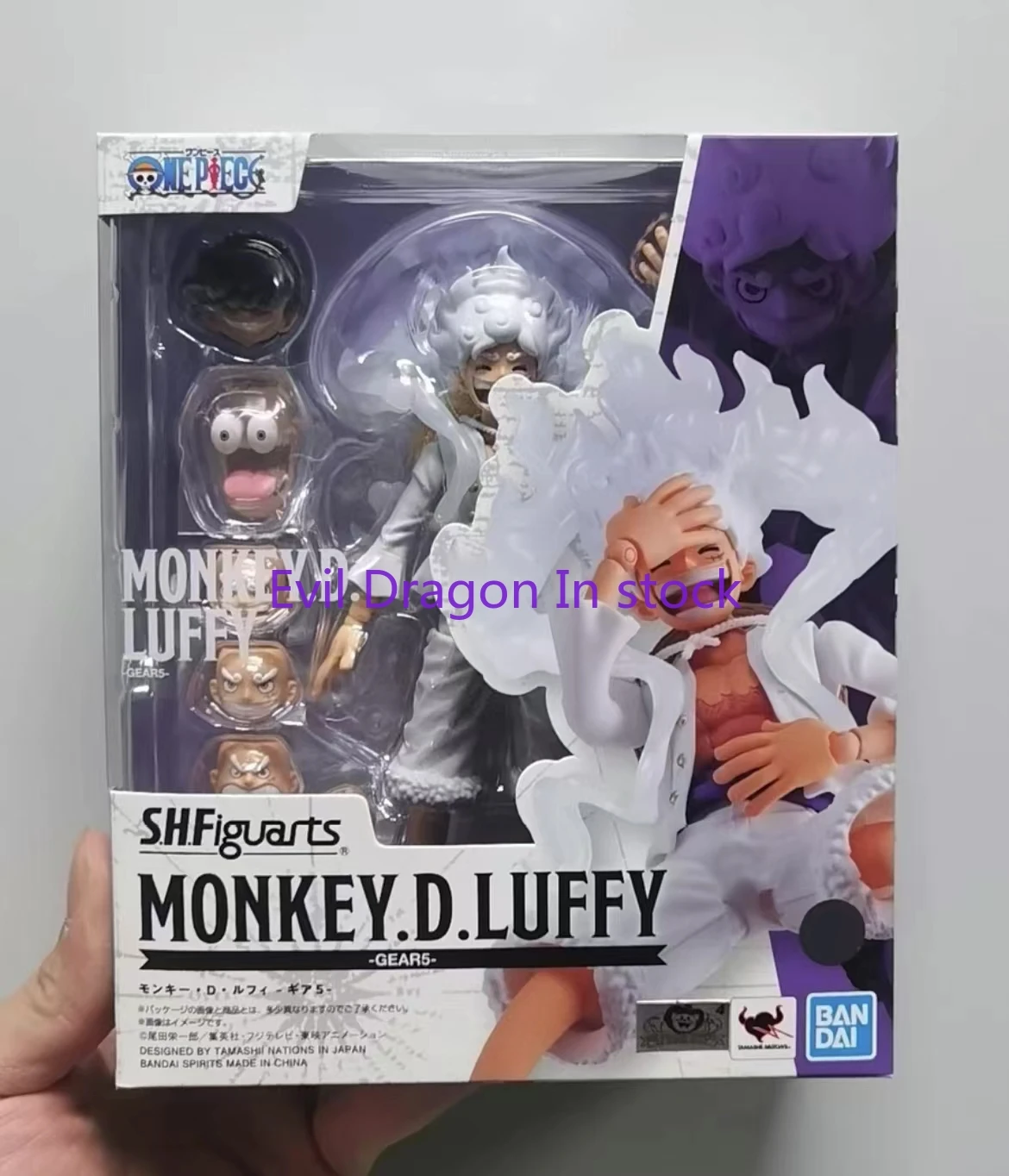 100% Original Bandai Sh Figuarts Shf One Piece Monkey.D.Luffy Gear 5 Gear5 Action Anime Model Toys Pvc Figura Gifts