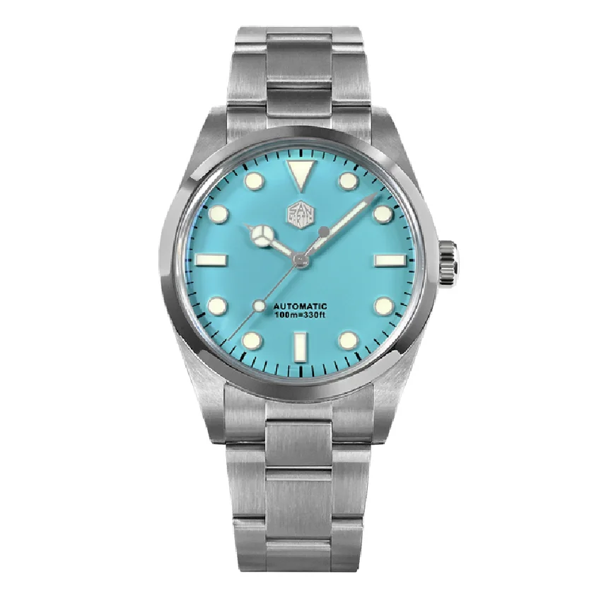 

San Martin Men Luxury Watch 39MM Fashion Automatic Mechanical Wristwatch 100M Waterproof BGW-9 Luminous Sapphire PT5000 SW200