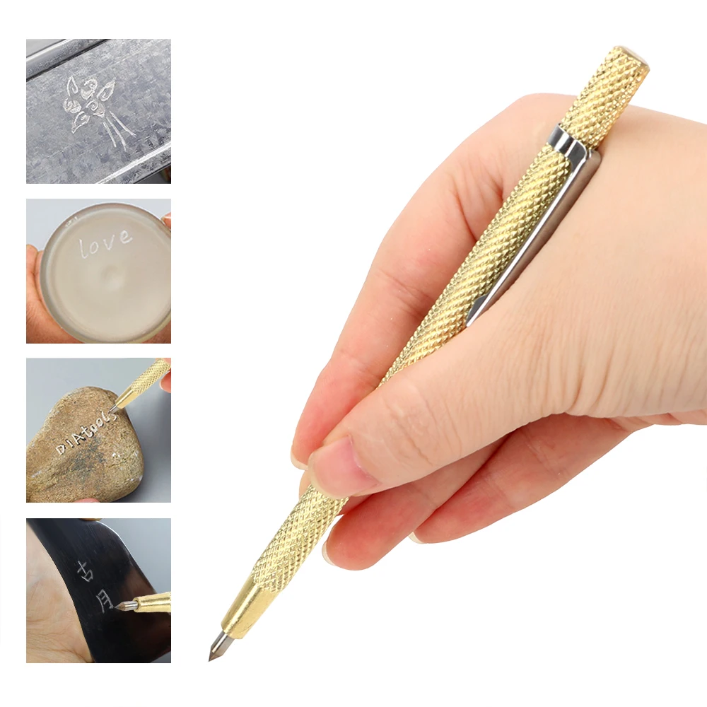 

Tungsten Steel Tip Scriber Marking Etching Pen Marking Tools for Ceramics Glass Shell Metal Scribe Tools Lettering Hand Tools