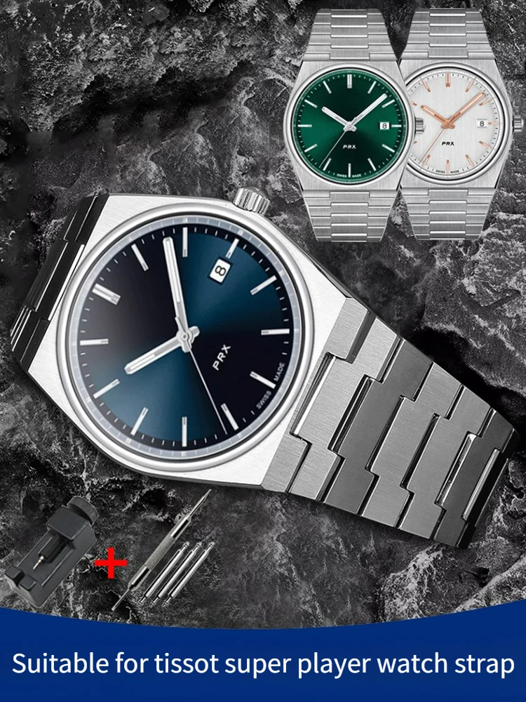 Быстросъемный ремешок из нержавеющей стали заменяет Super Player PRX series T 1833. 137410