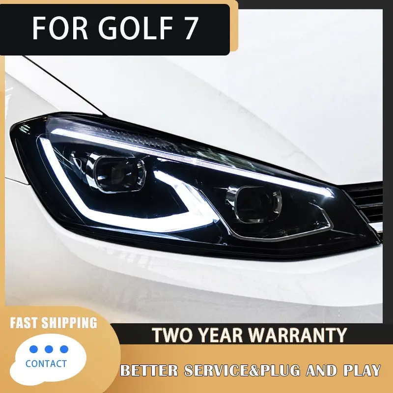 

Car Lights for VW Golf7 Golf 7 MK7 Headlight 2013-2017 GTI Head Lamp Drl Projector Lens Automotive Accessories