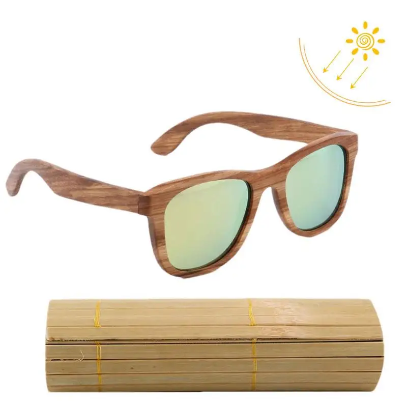 

Новинка солнцезащитные очки ручной работы из натурального дерева бамбука роскошные солнцезащитные очки поляризованные очки для вождения ...
