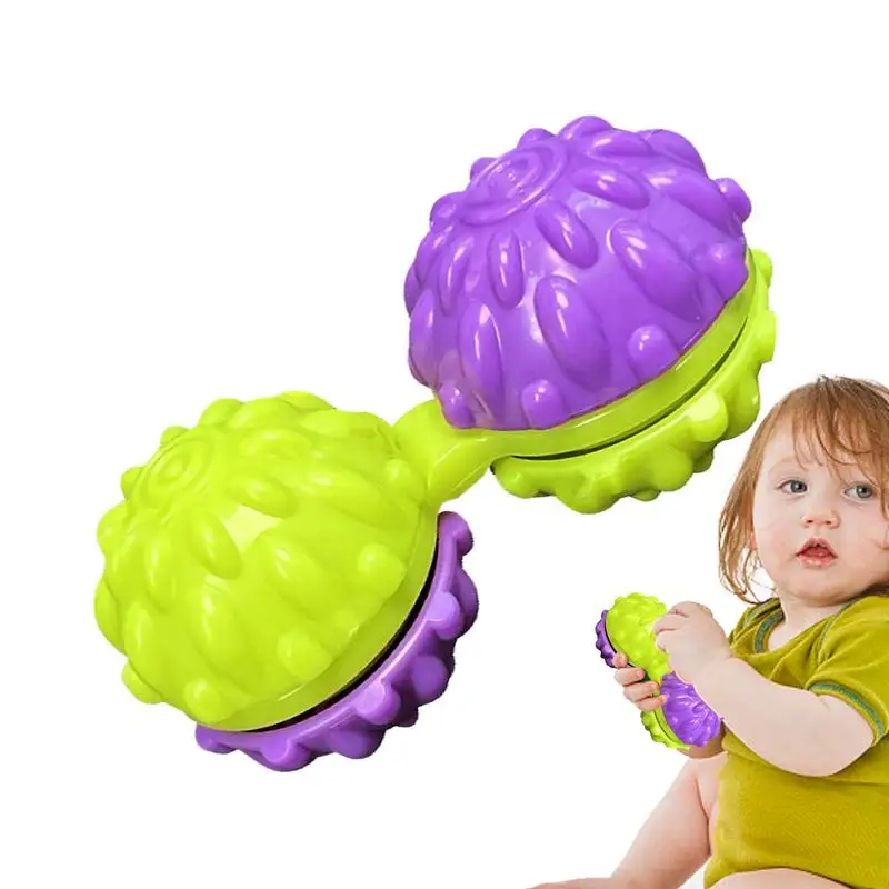 

Spiky Massage Ball Portable Compact Fidget Toy Fingertip Gyroscope Halloween Sensory Ball Toy Gift