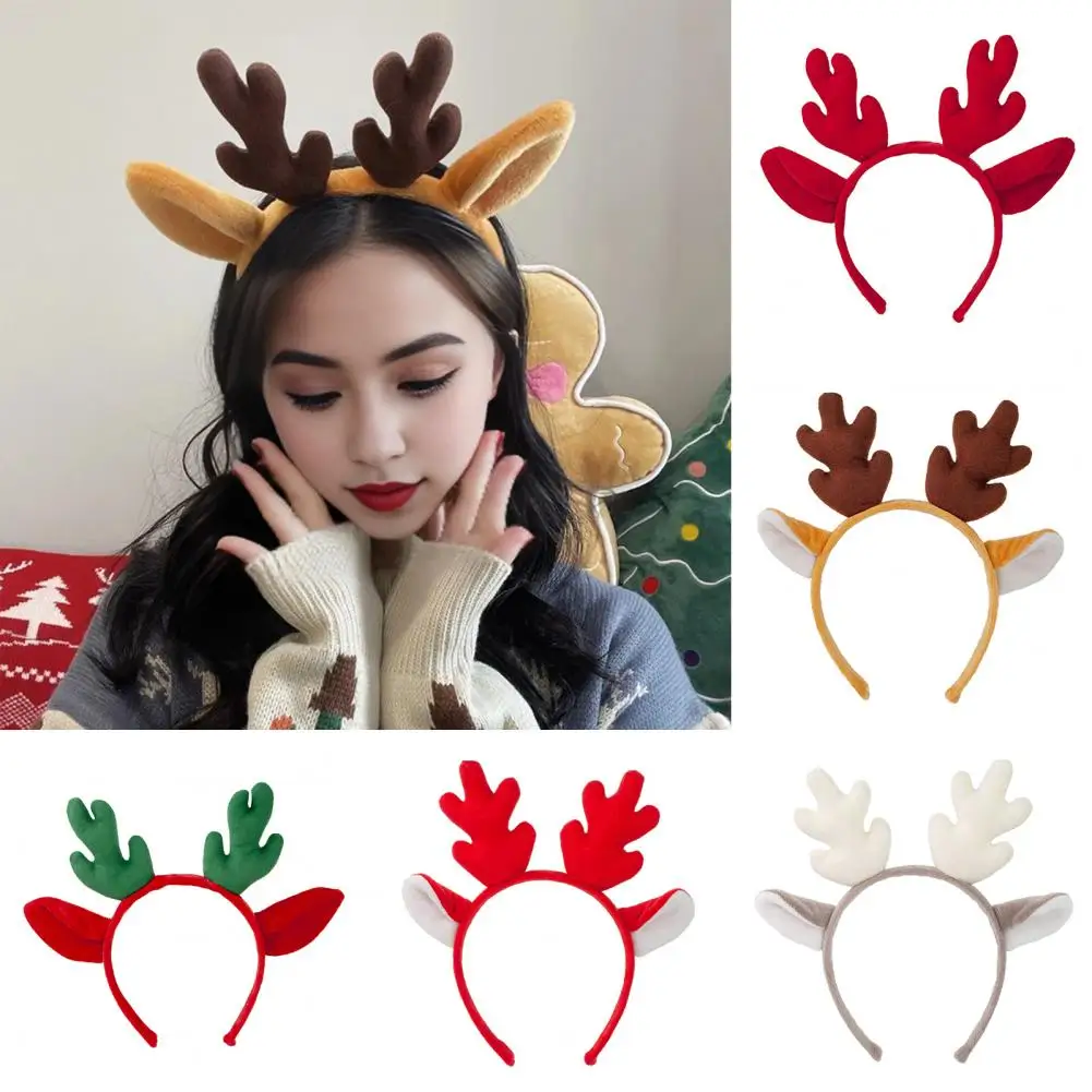 Вечерняя повязка для волос праздничная на голову с оленями украшения