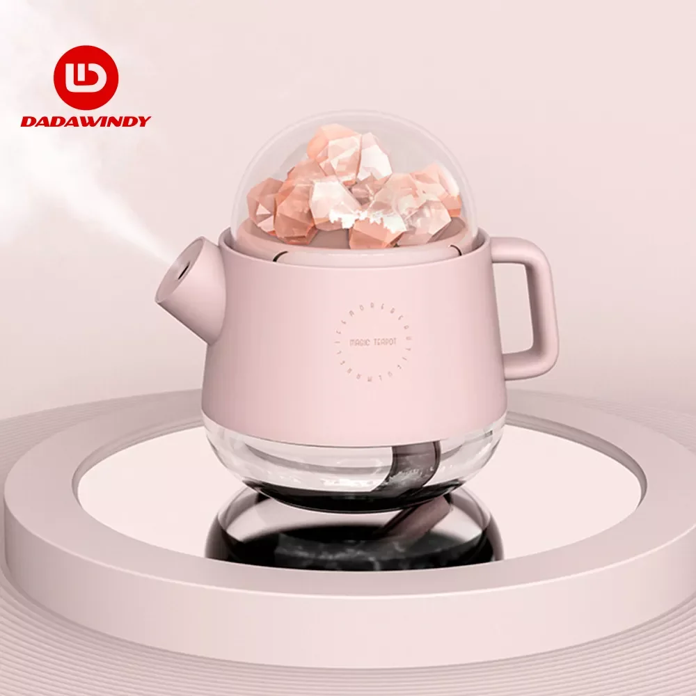 

360ml Magic Teapot Humidifier Wireless Aroma Diffuser Oil Home Difusor Humidificador Office Car Mist Maker with Color Night Lamp
