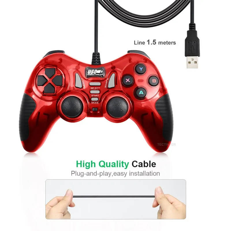 USB проводной геймпад для Android/ТВ-приставки/джойстик ПК игровой контроллер Sony PS3