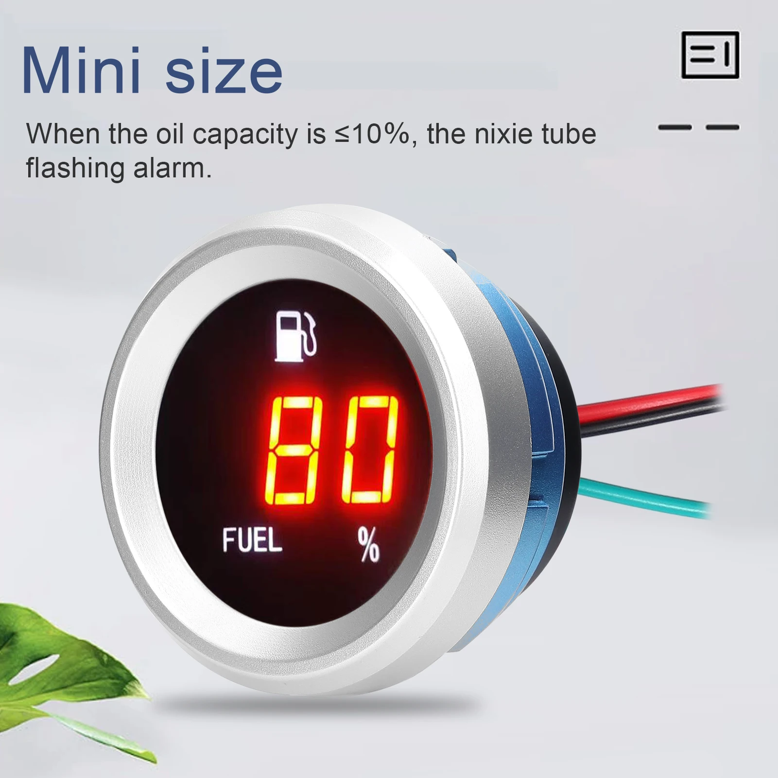 Цифровой Датчик Уровня Топлива С Мигающей Сигнализацией Автомобильный