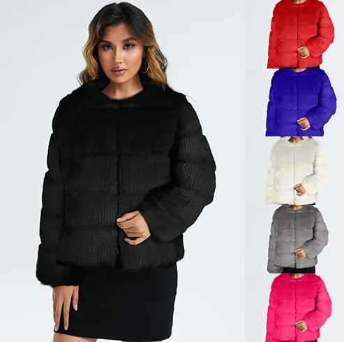 

Coat Fashion Casual Ladies Tops Women Fur Short Coat