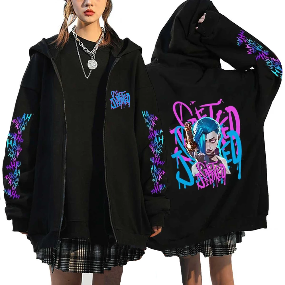 Arcane Jinx толстовка monkey graffiti unisex