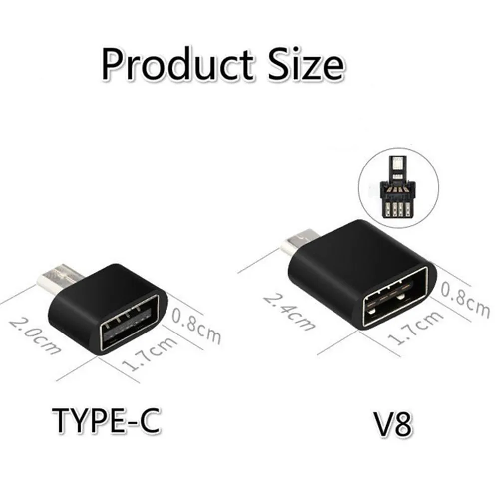 Универсальный преобразователь микро-USB OTG Type-C в USB 2 0 для Samsung Huawei Android смартфона