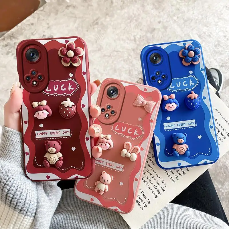 

Soft Phone Cases for Honor 60 50 SE 30 Pro 30S honor50 SE Cartoon Soft Silicone Phone Case Cover Camera Protection All-inclusive