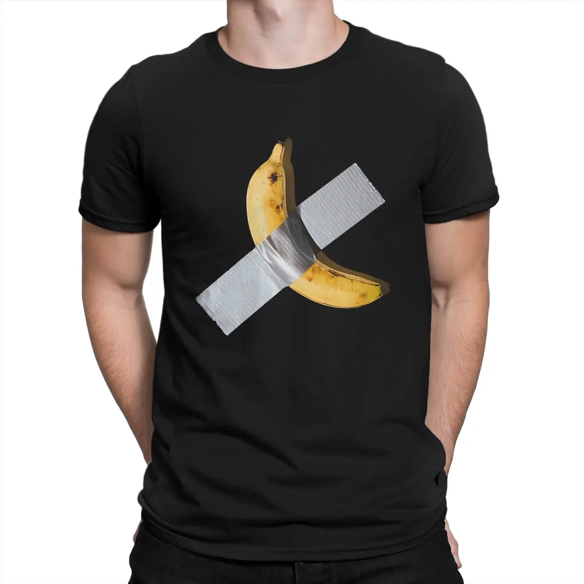 

Best Quality Banana Unique TShirt Duct Tape Leisure T Shirt Summer T-shirt For Men Women