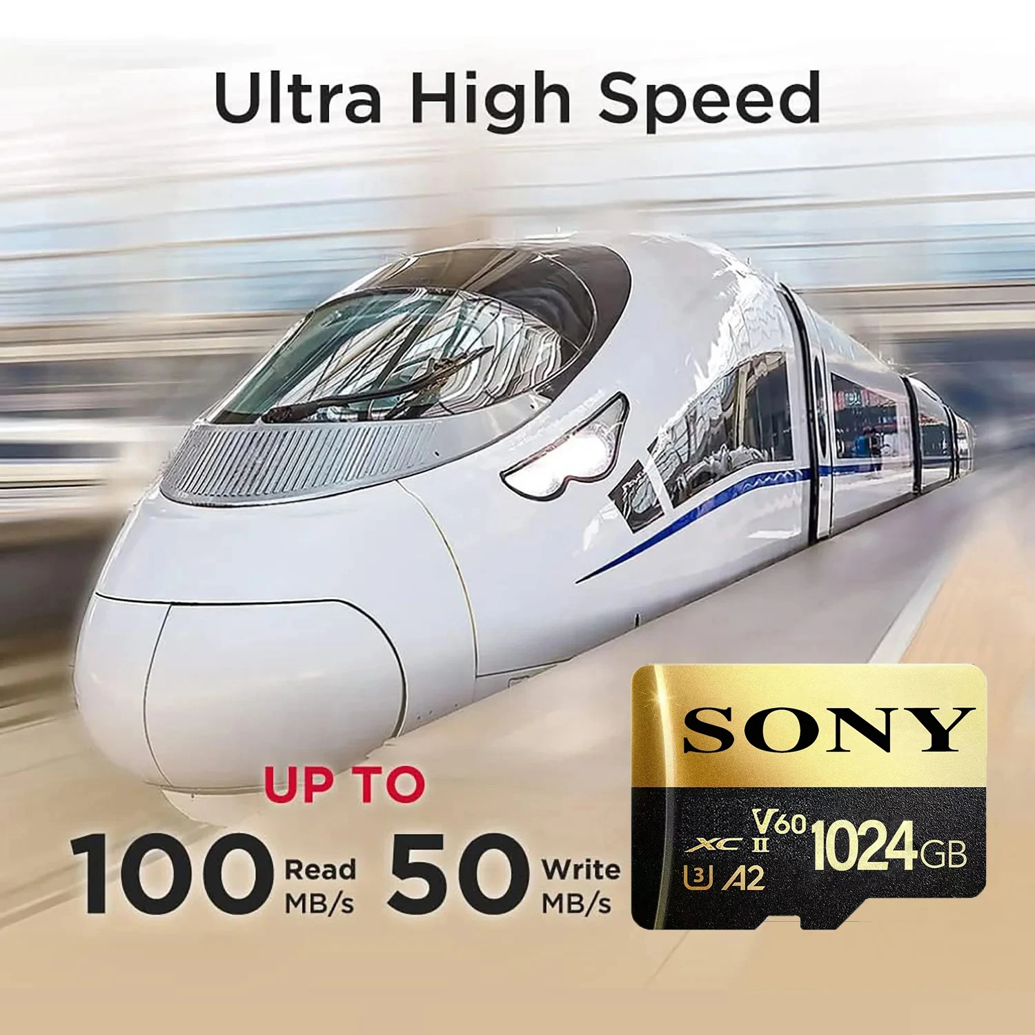 Фото Карта памяти SO-NY Micro SD 1 ТБ 512 ГБ, высокоскоростная SD-карта 256 ГБ C10, флеш-карта TF для телефона, камеры видеонаблюдения, MiniSD 128 ГБ 64 ГБ №5