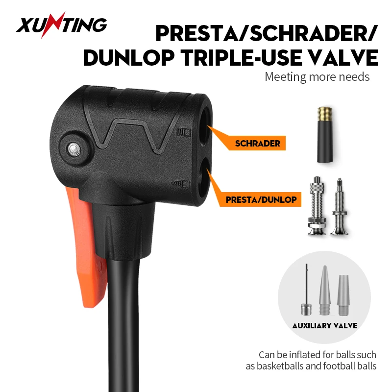 Надувные устройства для велосипедов Портативный велосипедный насос Xunting 130