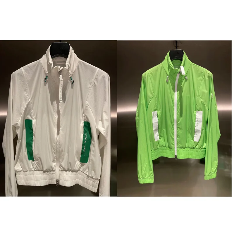 

Korean Golf Clothing Women's Sun Protection Clothing Thin Quick Drying Breathable Fashion Versatile Early Autumn Zipper Jacket