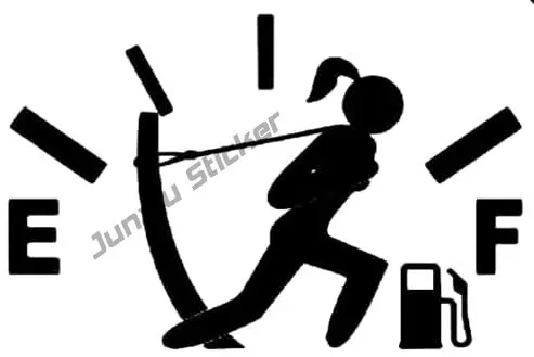 

Funny Gas Guage Vinyl Decal Sticker Cars Walls Fuel Tank Cap Stickers Motorcycle Helmet Sticker Motorcycle Helmet Sticker KK16cm