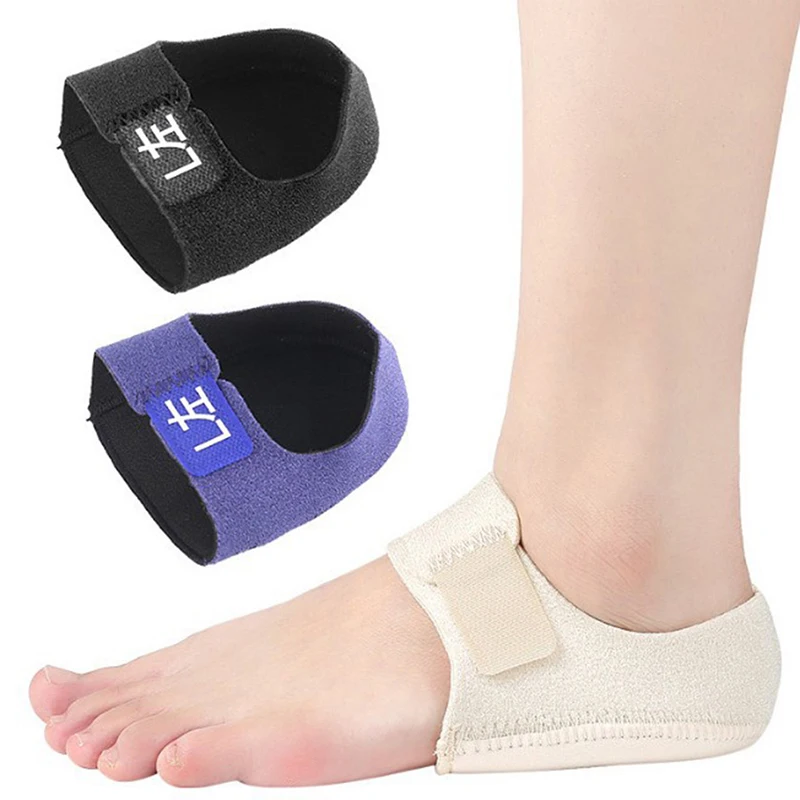 

1pair Gel Heel Pad Pain Relief For Plantar Fasciitis Sock Worn In Shoes Thin Heel Spur Foot Skin Care Protectors Heel Sleeves
