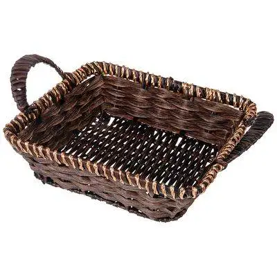Корзинка с ручками НАТУРЕЛЬ 23х23х7/12 organizador cocina корзинка для хлеба / хранения
