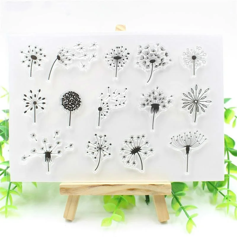 Dandelion Transparent Clear Silicone Stamp for DIY Scrapbooking Album Decorative  