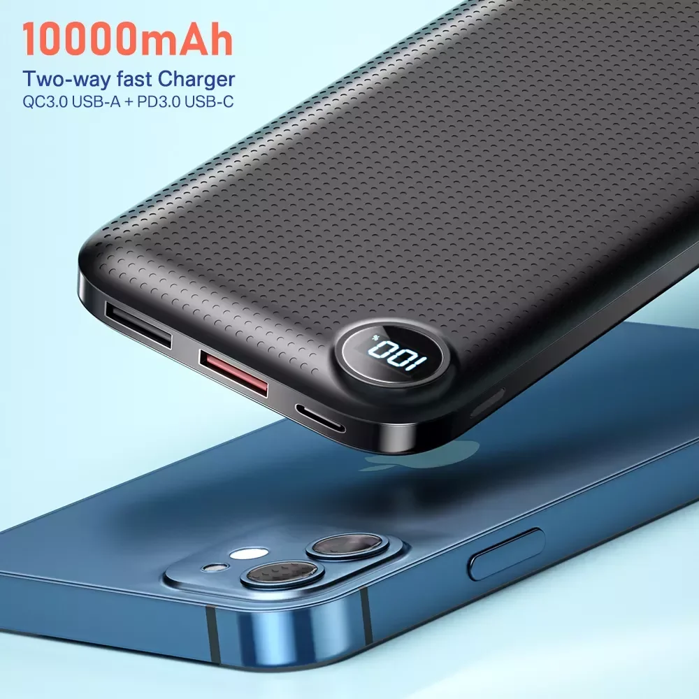 

NEW2023 Bank 20000mAh Portable Charger Poverbank USB Type C PD Fast Charging Powerbank 10000mAh External Battery for