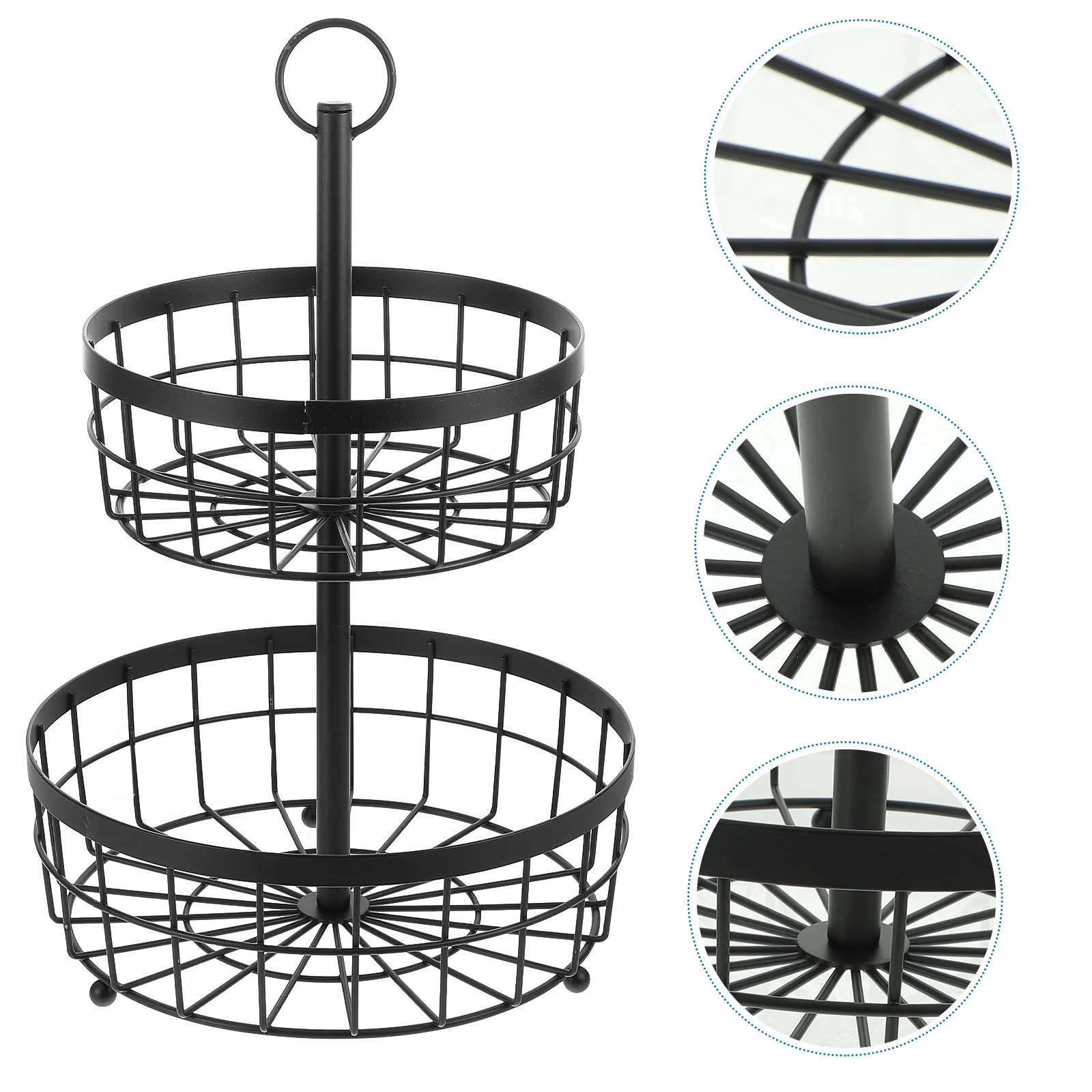 

Металлическая круглая корзина для фруктов, корзина для овощей, столешница для хранения 2