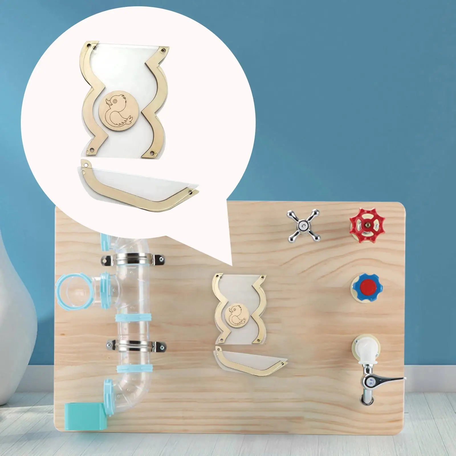 

Игрушка Монтессори, детская занятая доска, детали «сделай сам», деревянная утка, трасса с мелким моториком, познавательная игра, обучающие и...