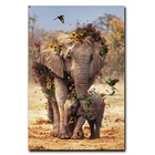 5D алмазная живопись сделай сам, лес, слон, животное, рисунок, алмазная вышивка, крестик, Декор для дома сделай сам, художественные подарки