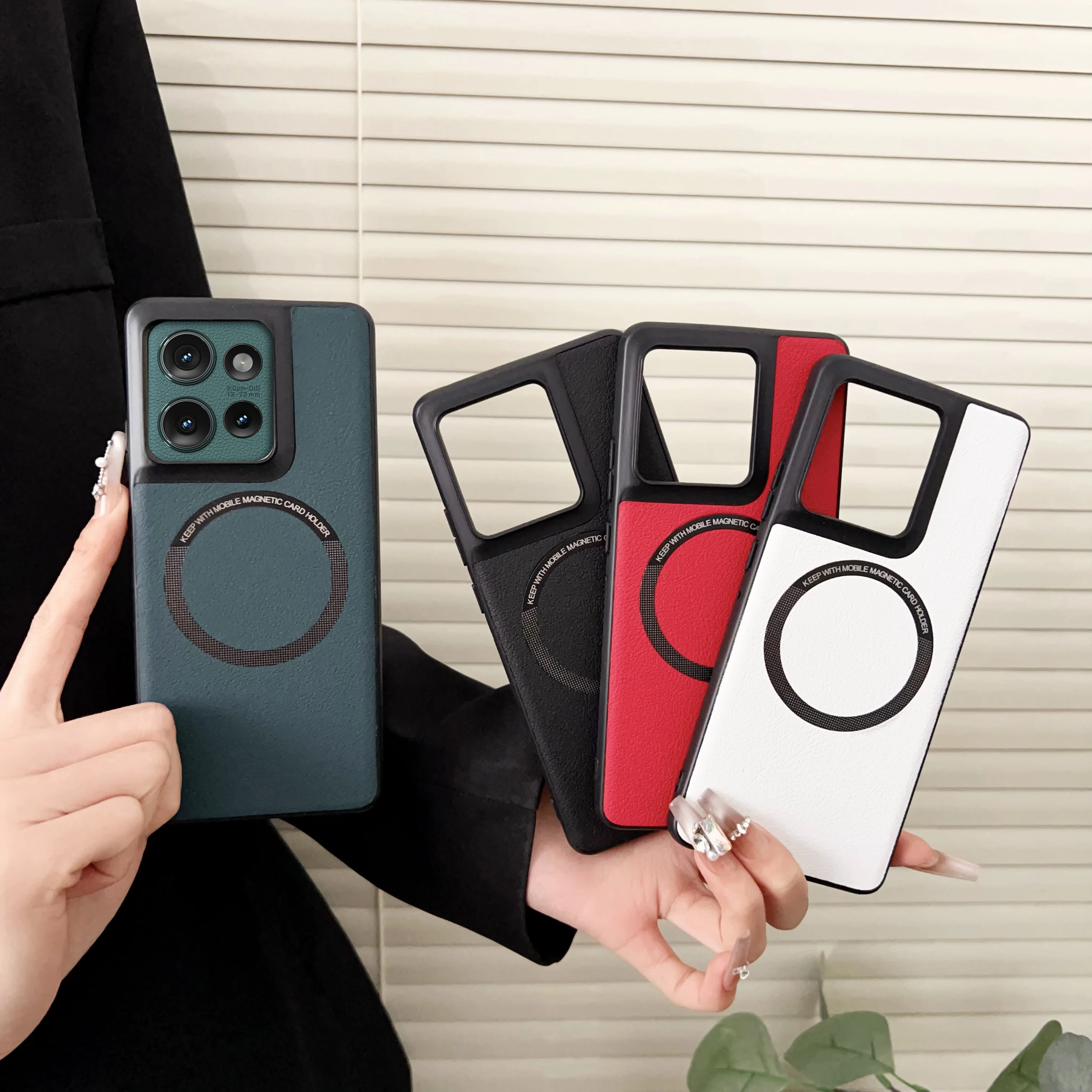 Чехол для беспроводной зарядки Magsafe Motorola Edge 50 Pro Telefono Celular Case Moto 40/Edge Ultra/Edge Fusion