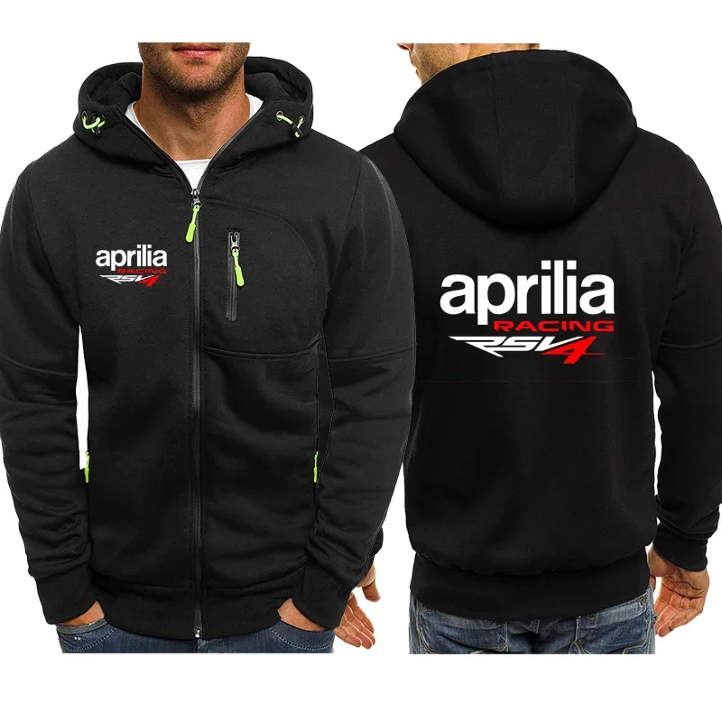 

Men's jackets Aprilia Racing Print Tops Hoodies Man Jacket zipper Clothing Fashion Casual Sweatshirt Harajuku fleece sportswear