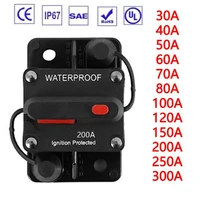 30a 300a amp circuit breaker fuse reset manual reset car boat manual power protect for audio system fuse car 12v 48vdc