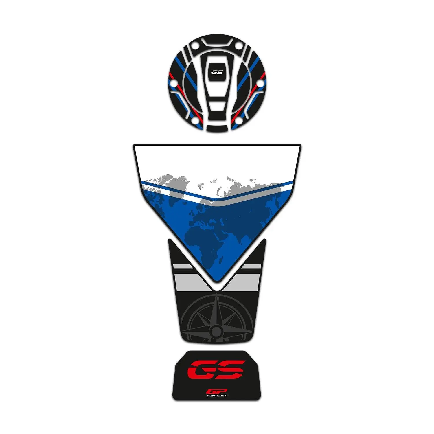

GP композитный для F 850 GS 2018-2022 совместимый синий коврик для бака