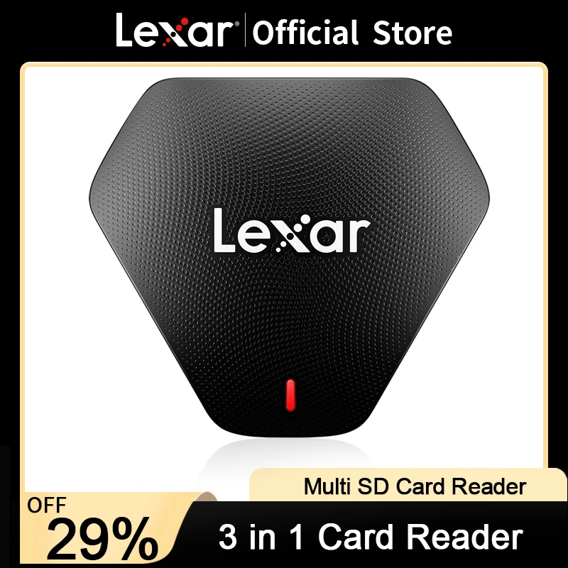 

Lexar 3 в 1 кард-ридер USB 3.2 к SD Micro SD TF адаптер карты памяти для портативных ПК аксессуары мульти считыватель смарт-карт