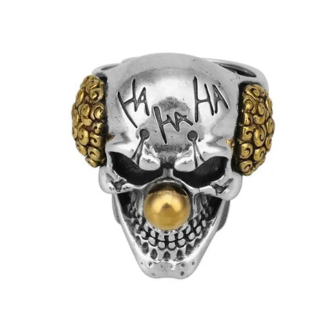 Мужское кольцо в стиле ретро, готическое кольцо из титановой стали, серебряного цвета, в стиле хип-хоп