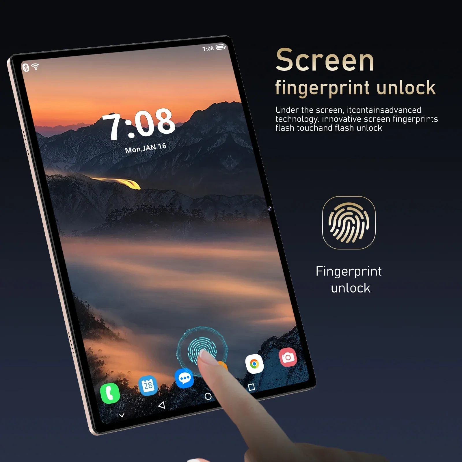 2024 Global Edition Pad 9 Pro Tablet Ultra HD с 10 1-дюймовым экраном Snapdrgon 888 Android13 WiFi 6 + игровой офисный
