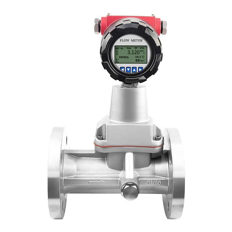 

Precession Vortex Flow Meter O2 CO2 Natural Gas Methane Oxygen Nitrogen 4-20mA RS485 Output Air Flowmeter