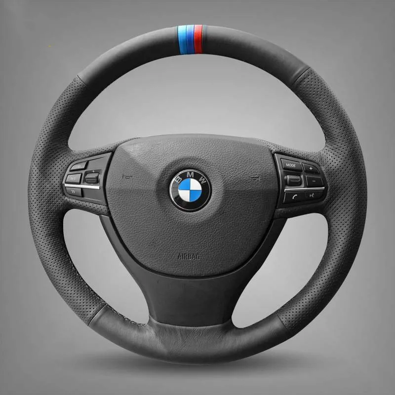 

DIY Hand-Stitch Carbon Fiber Suede Leather Car Steering Wheel Cover for BMW 1 Series New 3 Series 5 Series X1 X2 X3 X5 320 525