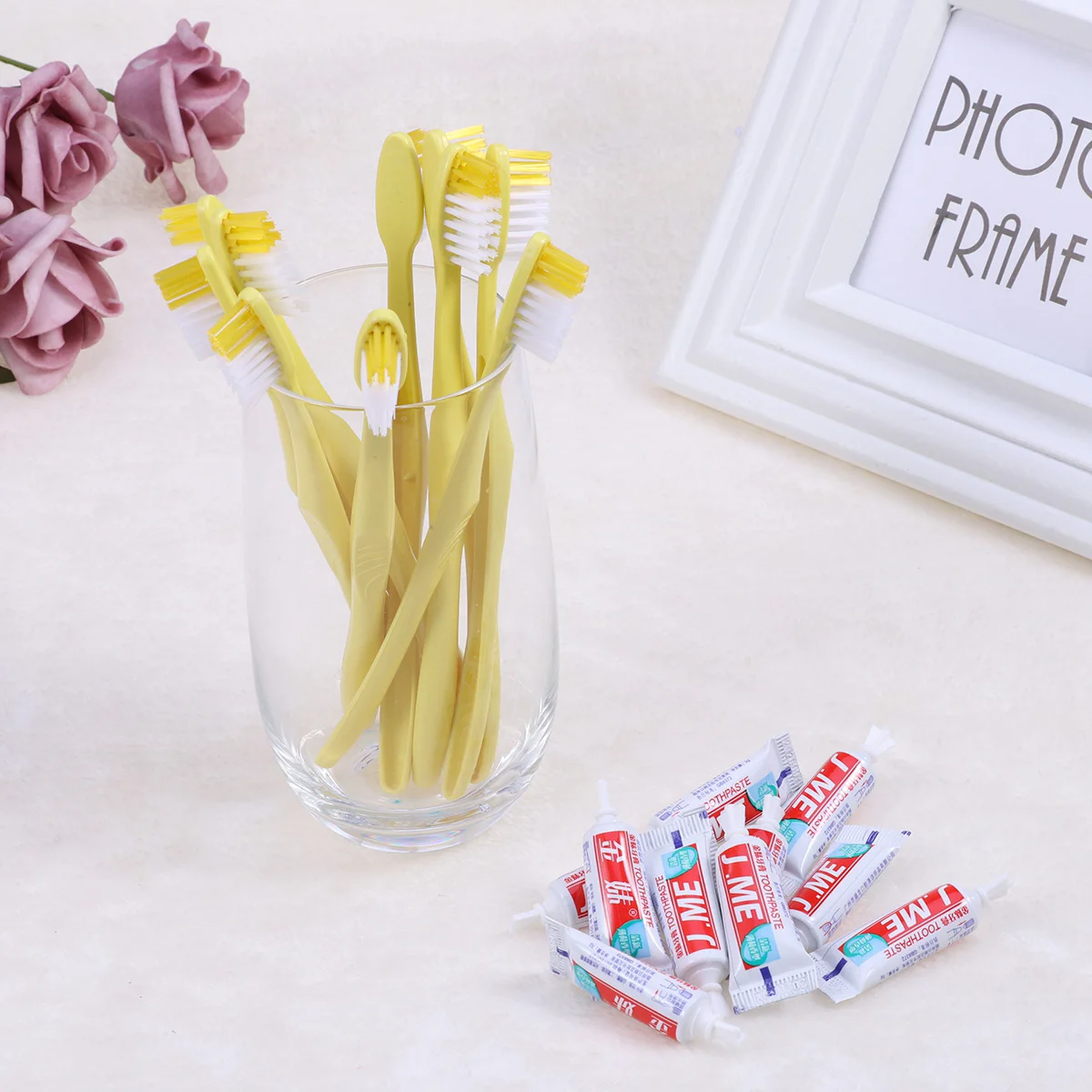 10 шт. дорожные зубные щетки и аксессуары для детской зубной (смешанные цвета)