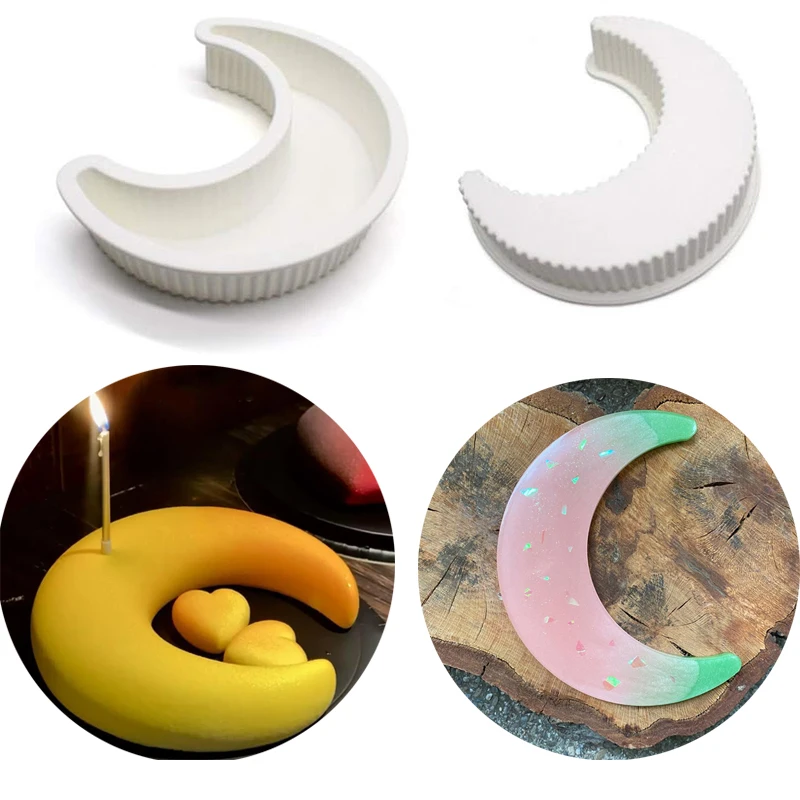 3D фотоформа для выпечки тортов силиконовая форма в виде лунного света