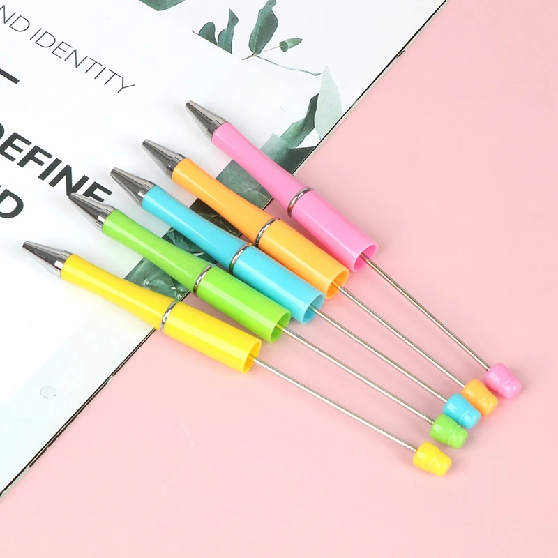 

Шариковая ручка, пластиковая ручка с бусинами, ручка с бусинами, школьные и офисные принадлежности для письма «сделай сам», канцелярские пр...