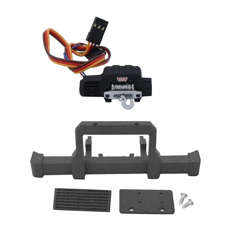 

Nylon Front Bumper With Winch Replacement Parts For TRX4M Defender 1/18 RC Crawler Car Upgrades Parts Accessories