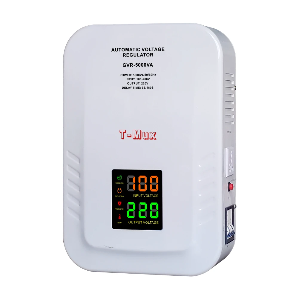 

5kw single phase svc electric power voltage protector whole house 5kva avr relay ac automatic voltage regulator stabilizer price