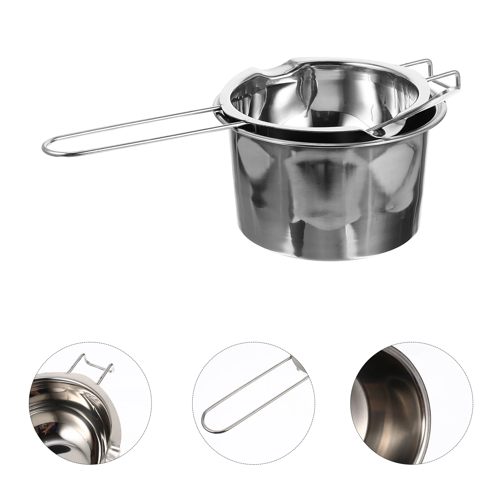 

1 Set Handle Wax Melting Stainless Steel Pot Making Wax Melting Tool