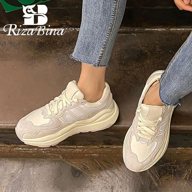 

Кроссовки женские на платформе, из коровьей кожи, размеры 34-40