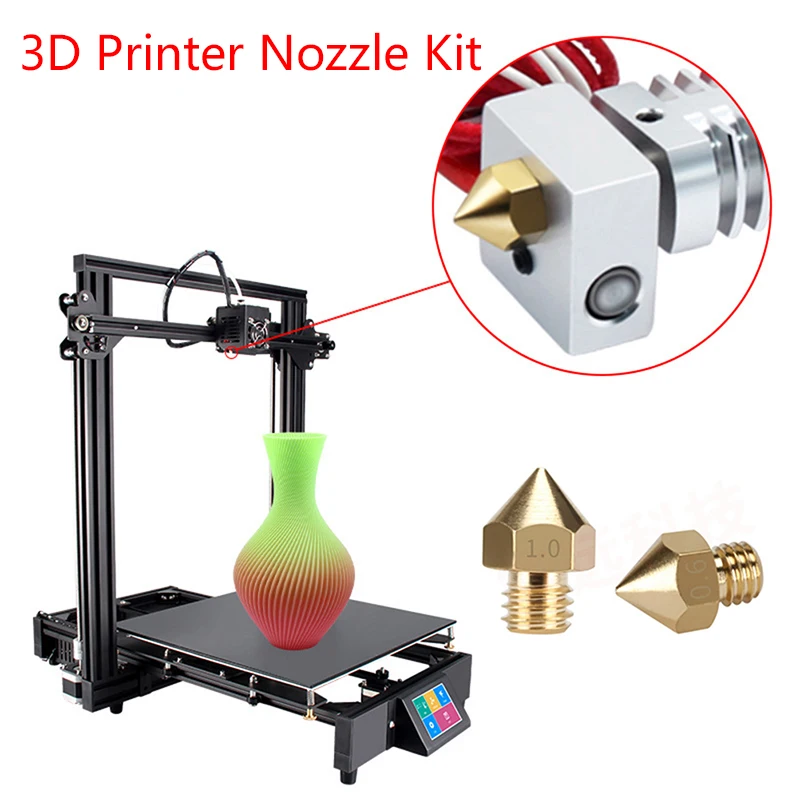 

Форсунки для 3D-принтера MK8, Форсунка для экструдера, печатающая головка для 3D принтера, Anet A8 Makerbot MK8 Creality CR-10 Ender 3